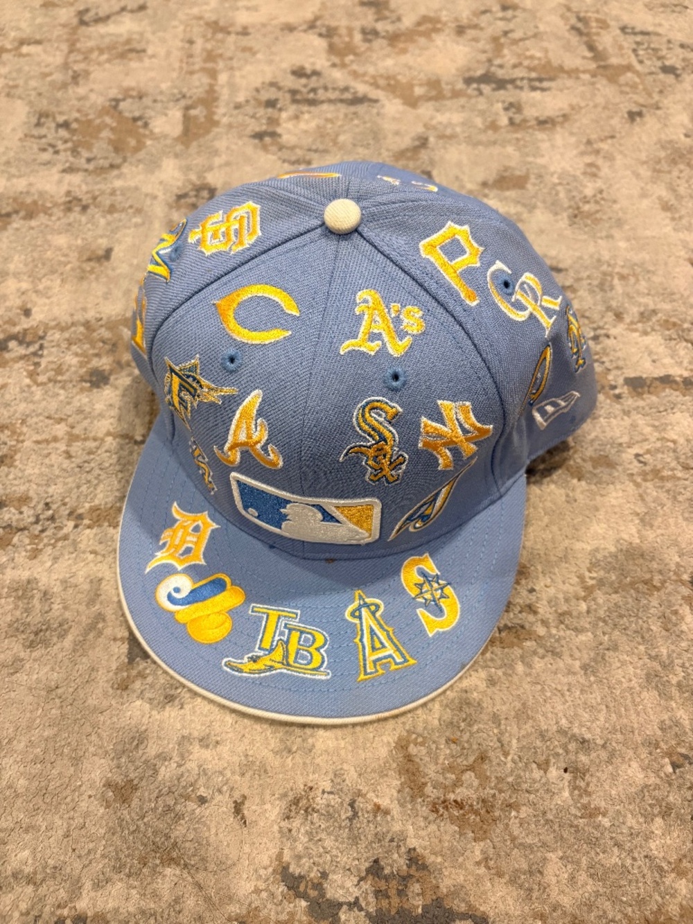 New Era 59FIFTY MLB Multi-Team Fitted Cap – Light Blue (7 3/4)